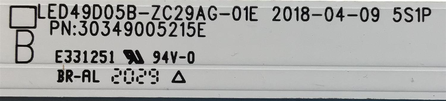 KIT DE LED'S PARA JVC·ROKU TV (9 PIEZAS) / NUMERO DE PARTE LED49D05A / LED49D05B / 30349005215E / 30349005214E / LED49D05A-ZC29AG-01E / LED49D05B-ZC29AG-01E / 200810AC09 / 49000M365 / PANEL CC500PV7D / MODELO LT-50MAW705 - Imagen 4